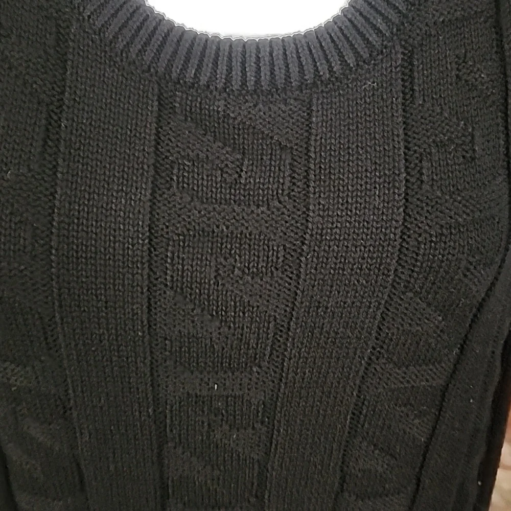 Stüssy Black Ribbed Knit Midi Dress Sleeveless Minimalist - Picture 4 of 11